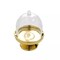 12 GOLD CLEAR 3" tall Mini Cake Stands with Dome Favor Holders